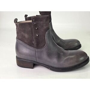 Alberto Fermani Women's Boots Size 5.5 EU 35.5 Gray Leather Suede Shoes Italy